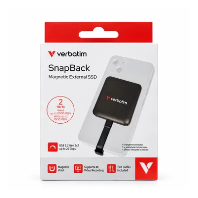 PORTABLE SSD VERBATIM SNAPBACK MAGNETIC 2TB