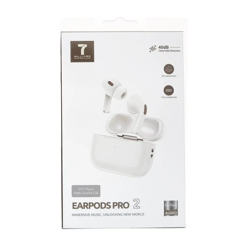 BLUETOOTH 7 MILLIARD EARPODS PRO 2 WHITE 7MEPRO2-01WH