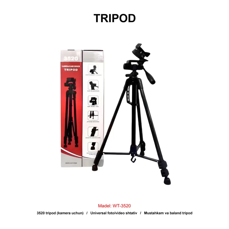 TRIPOD WT-3520 BLACK