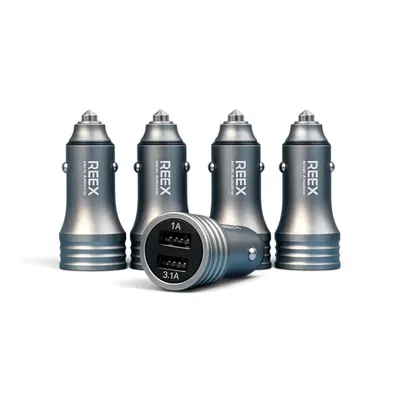 CAR CHARGER C802 2USB 3.1A GREY