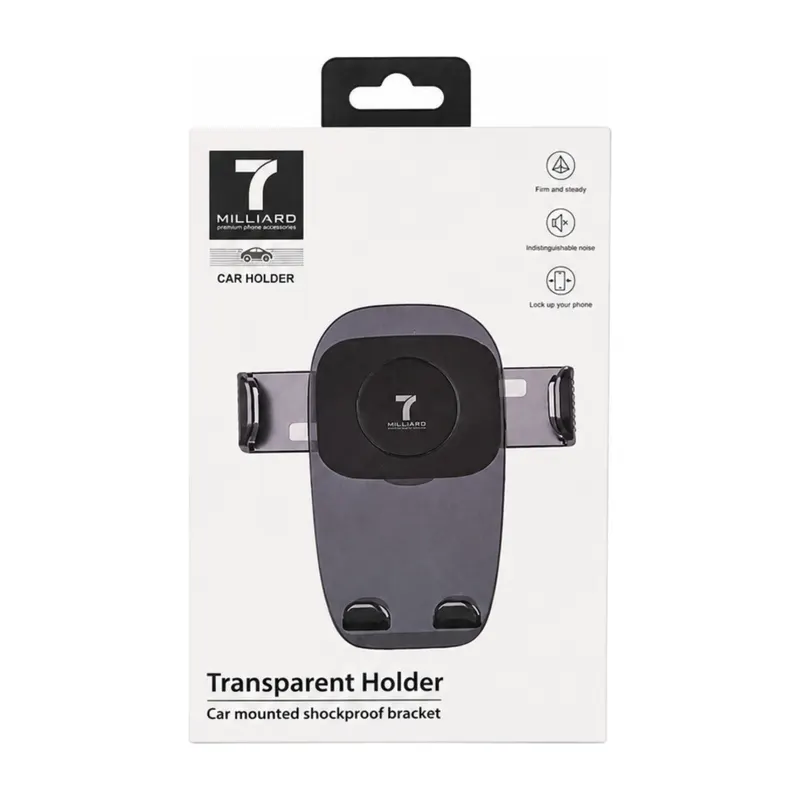 AVTO HOLDER 7 MILLIARD TRANSPARENT 7MAHCLRBK BLACK