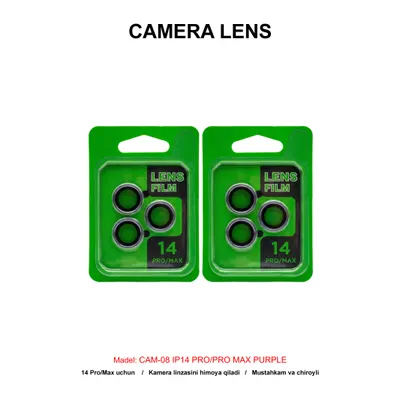 CAMERA LENS CAM-08 IP14 PRO/PRO MAX PURPLE