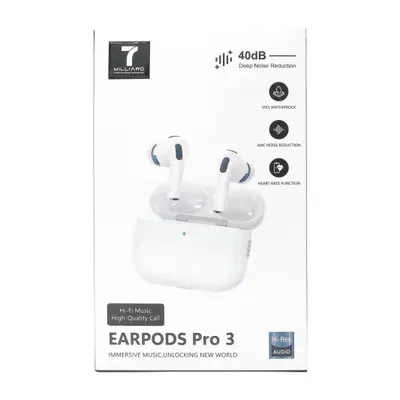 BLUETOOTH 7 MILLIARD EARPODS PRO 3 WHITE 7MEPRO3-01WH
