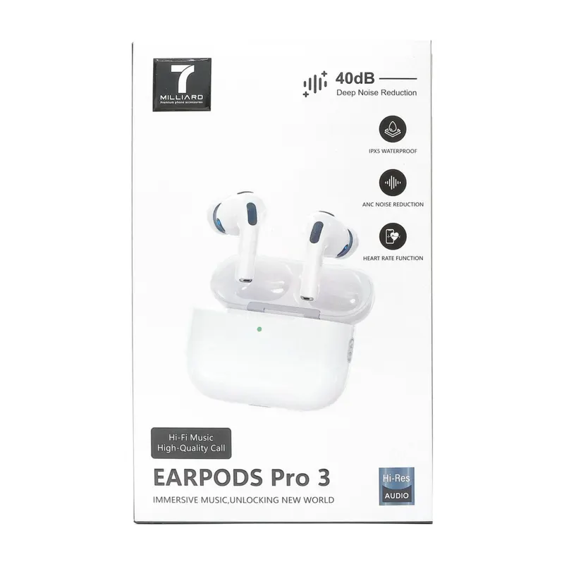 BLUETOOTH 7 MILLIARD EARPODS PRO 3 WHITE 7MEPRO3-01WH