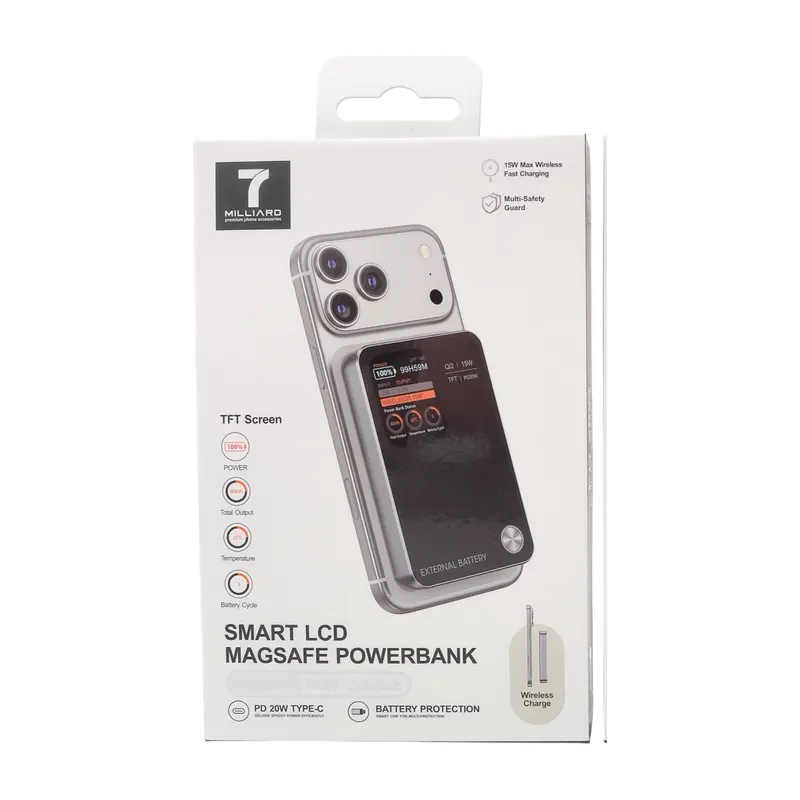 PB 7 MILLIARD SMART LCD MAGSAFE 10000mAh 7MPBSL10MBK BLACK