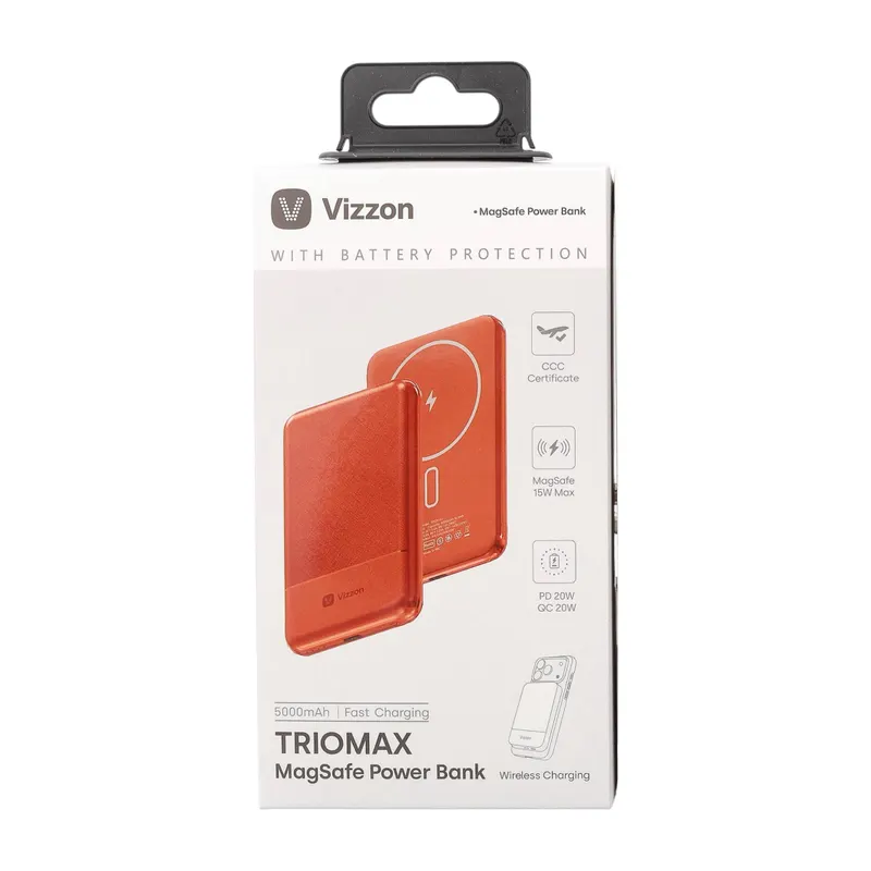 PB VIZZON TRIOMAX MAGSAFE 5000mAh 7MTPB5MOG ORANGE