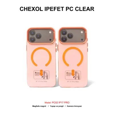 CHEXOL IPEFET PC CLEAR PC02 IP17 PRO ORANGE