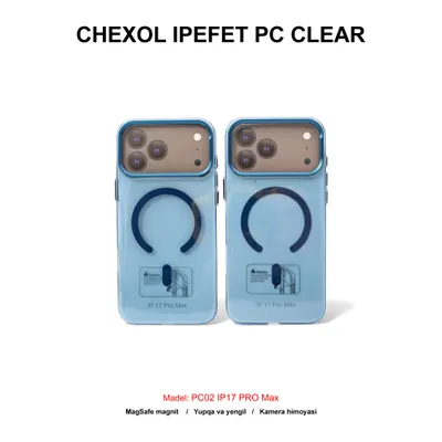 CHEXOL IPEFET PC CLEAR PC02 IP17 PRO MAX BLUE