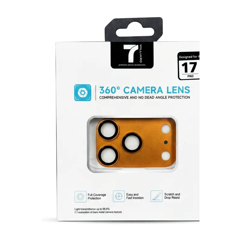 CAMERA LENS 7 MILLIARD ALUMINIUM 7MCLA17POR IP17 PRO ORANGE