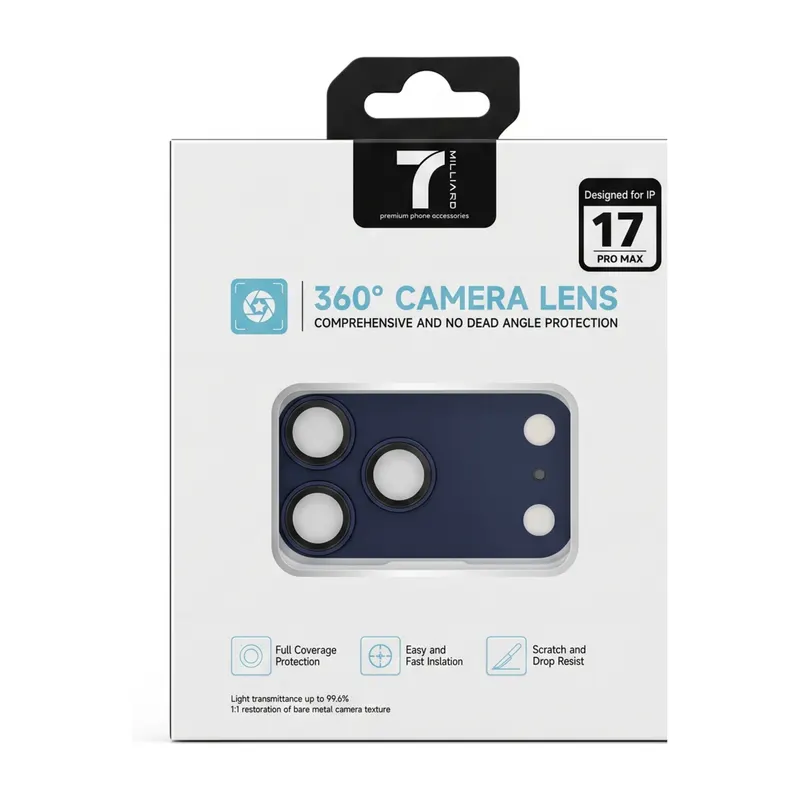 CAMERA LENS 7 MILLIARD ALUMINIUM 7MCLA17PMBL IP17 PRO MAX BLUE