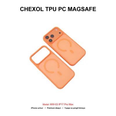 CHEXOL TPU PC MAGSAFE MW-03 IP17 PRO MAX ORANGE