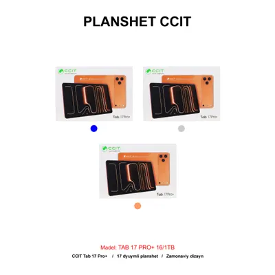 PLANSHET CCIT TAB 17 PRO+ 16/1TB SILVER