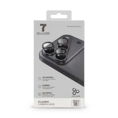 CAMERA LENS 7 MILLIARD CLASSIC 7MCLC18BK IP18 PRO/PRO MAX BLACK