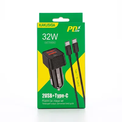 CAR CHARGER KAKUSIGA KSC-676 TC-TC BLACK