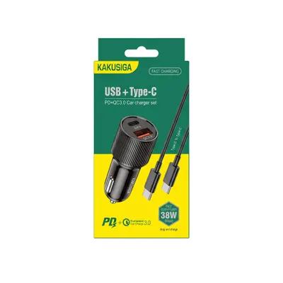 CAR CHARGER KAKUSIGA KSC-678 TC-TC BLACK
