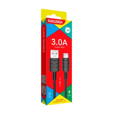 USB CABLE KAKUSIGA KSC-710 TYPE-C BLACK