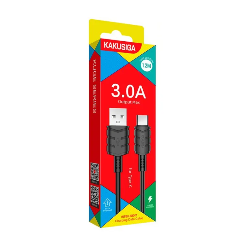 USB CABLE KAKUSIGA KSC-710 TYPE-C BLACK