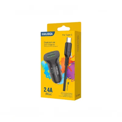 CAR CHARGER KAKUSIGA KSC-854 TYPE-C BLACK