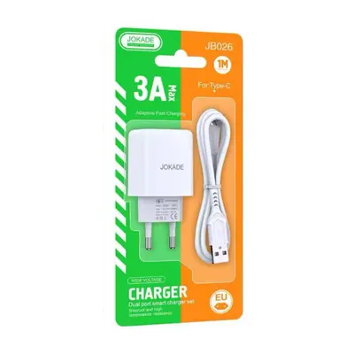 CHARGER JOKADE JB026 TYPE-C WHITE