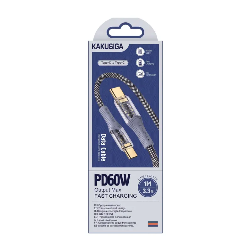 USB CABLE KAKUSIGA KSC-809 TC-TC BLACK