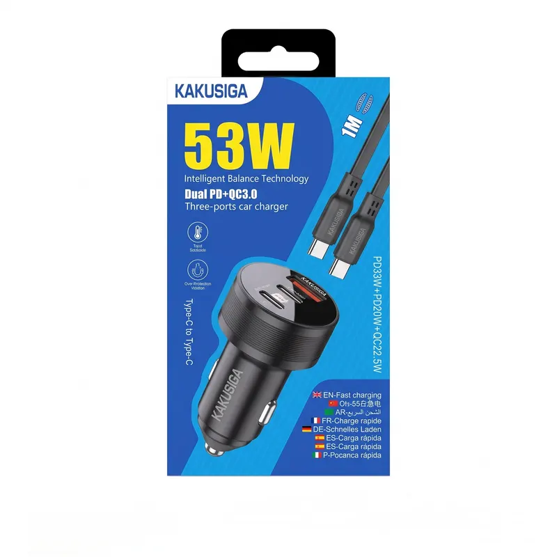 CAR CHARGER KAKUSIGA KSC-858 TC-TC BLACK