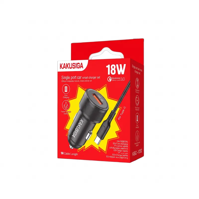 CAR CHARGER KAKUSIGA KSC-1052 TYPE-C BLACK