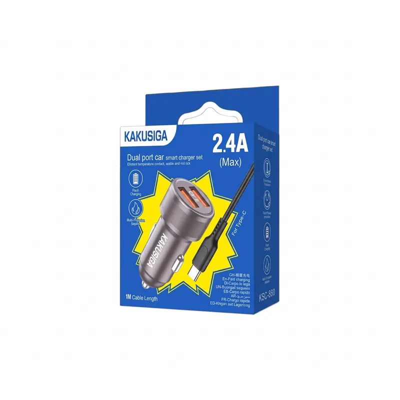 CAR CHARGER KAKUSIGA KSC-860 TYPE-C GREY