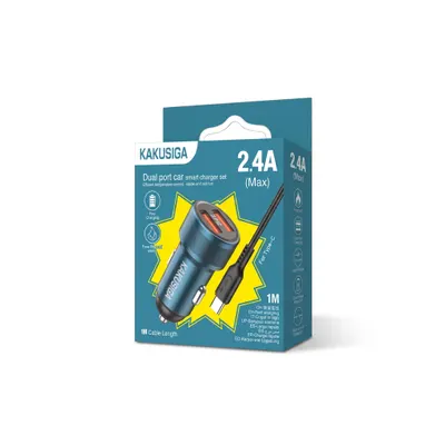 CAR CHARGER KAKUSIGA KSC-860 TYPE-C BLUE
