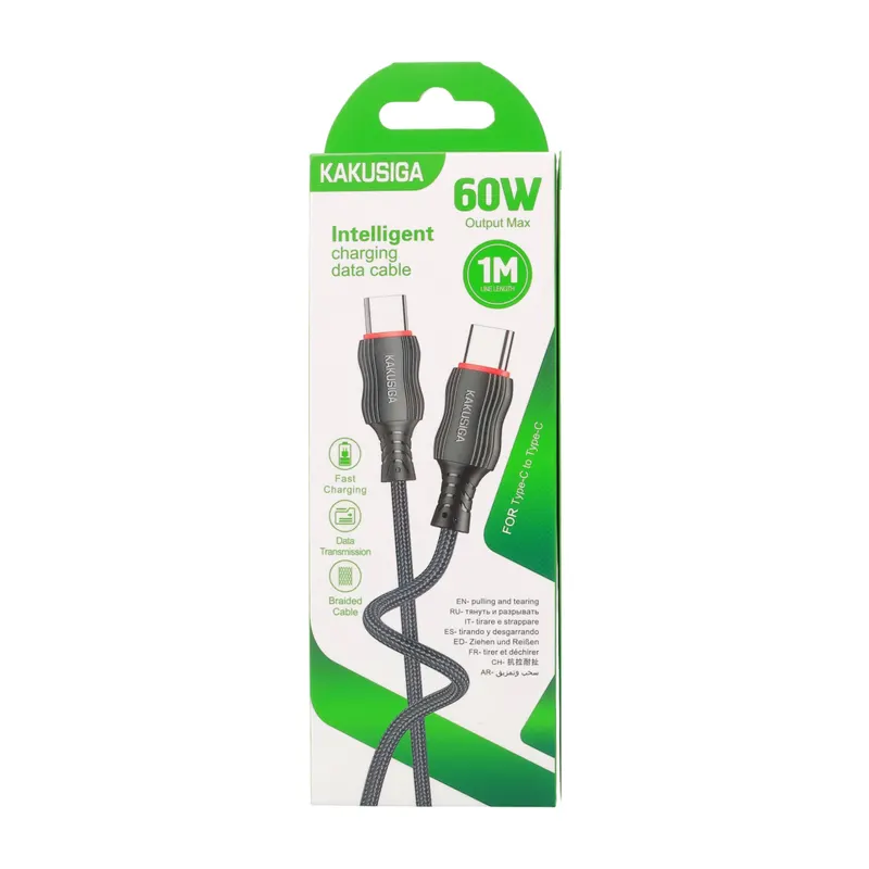 USB CABLE KAKUSIGA KSC-807 TC-TC BLACK