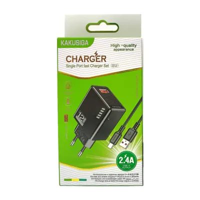 CHARGER KAKUSIGA KSC-1236 TYPE-C BLACK
