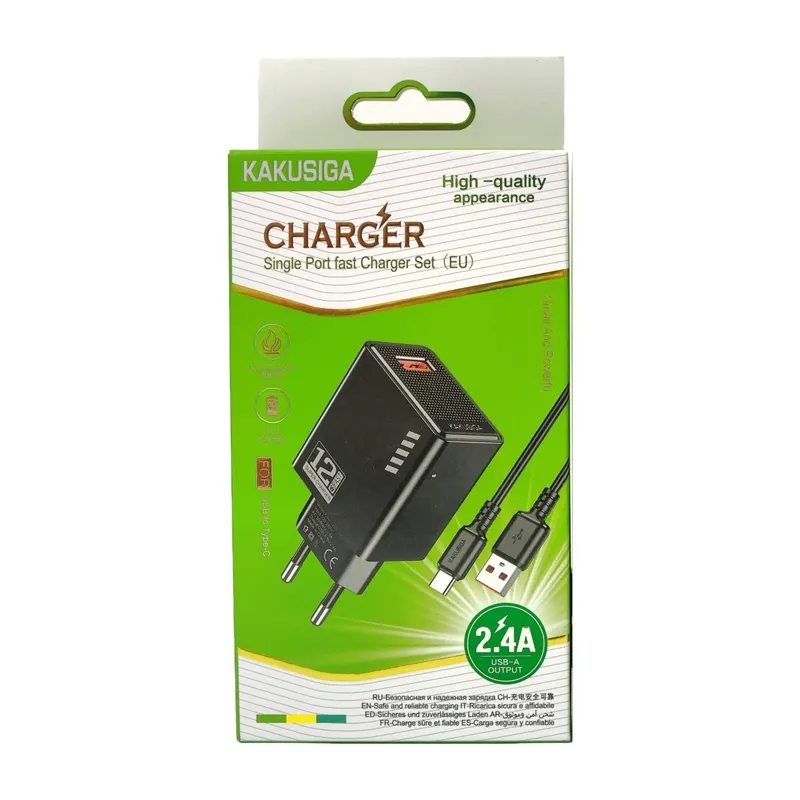CHARGER KAKUSIGA KSC-1236 TYPE-C BLACK