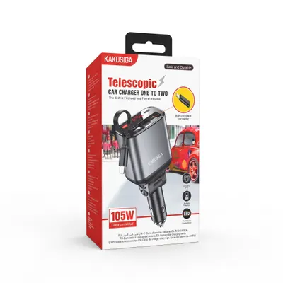 CAR CHARGER KAKUSIGA KSC-1199 TYPE-C BLACK