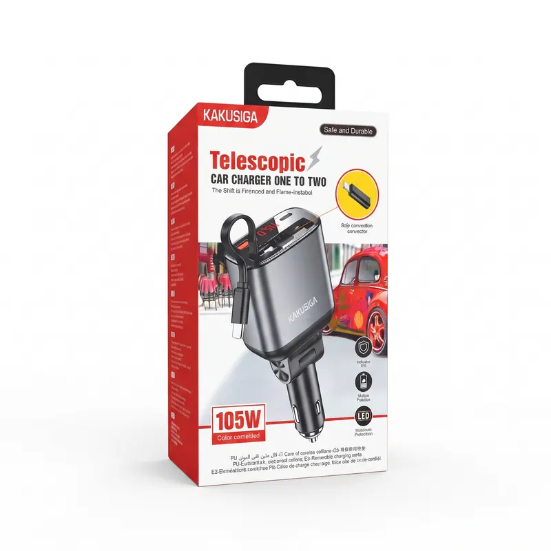 CAR CHARGER KAKUSIGA KSC-1199 TYPE-C BLACK