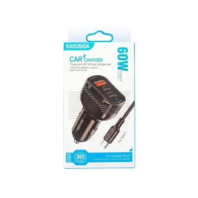 CAR CHARGER KAKUSIGA KSC-1975 TYPE-C BLACK
