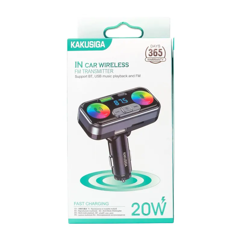 CAR CHARGER KAKUSIGA KSC-1976 2in1 BLACK