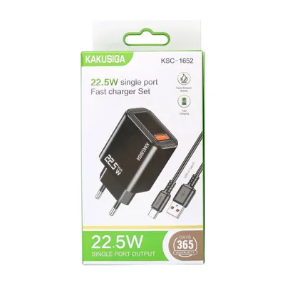 CHARGER KAKUSIGA KSC-1652 TYPE-C BLACK