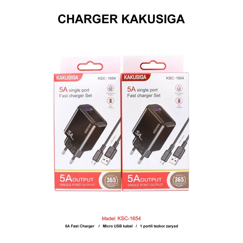 CHARGER KAKUSIGA KSC-1654 V8 BLACK