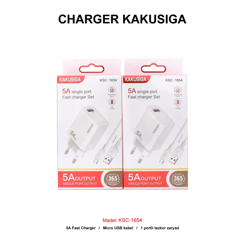 CHARGER KAKUSIGA KSC-1654 V8 WHITE