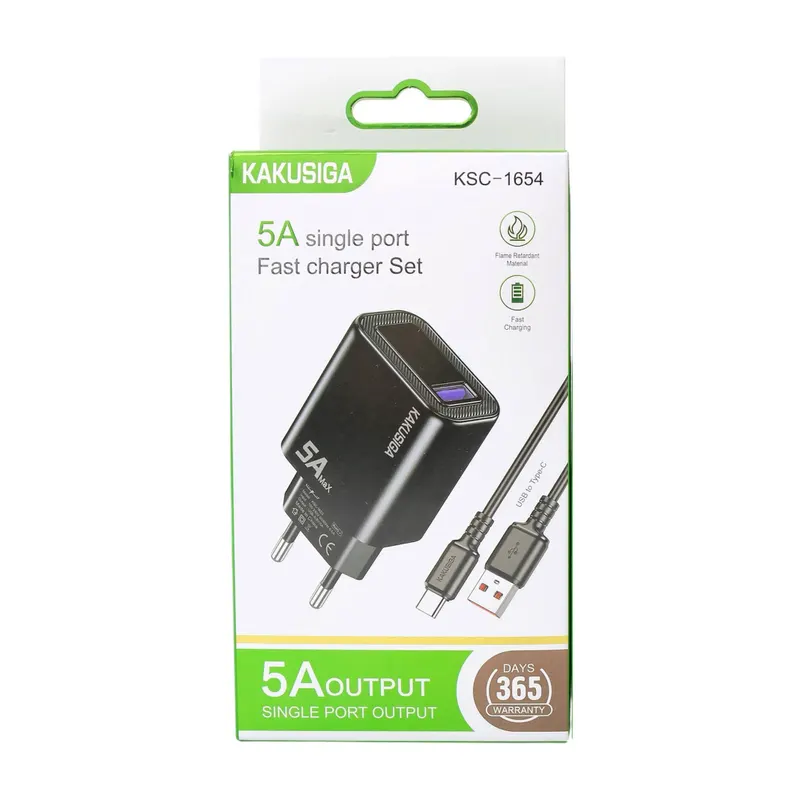 CHARGER KAKUSIGA KSC-1654 TYPE-C BLACK