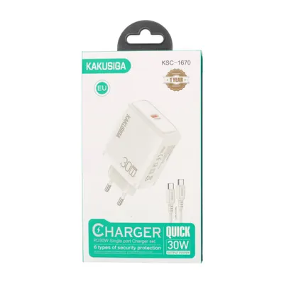 CHARGER KAKUSIGA KSC-1668 TC-TC WHITE