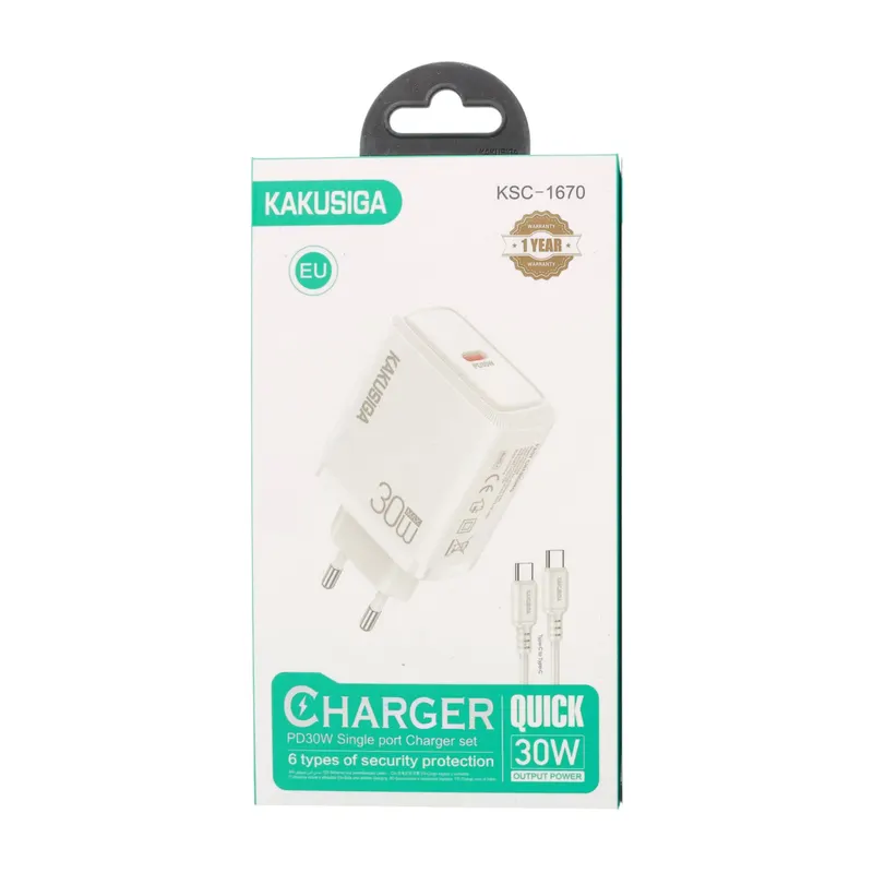 CHARGER KAKUSIGA KSC-1668 TC-TC WHITE