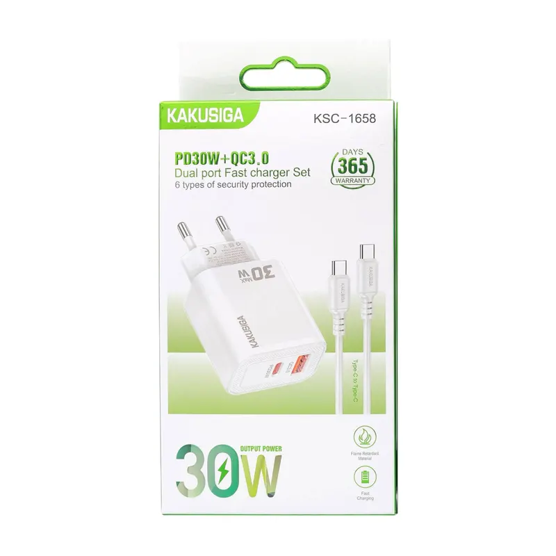 CHARGER KAKUSIGA KSC-1658 TC-TC WHITE