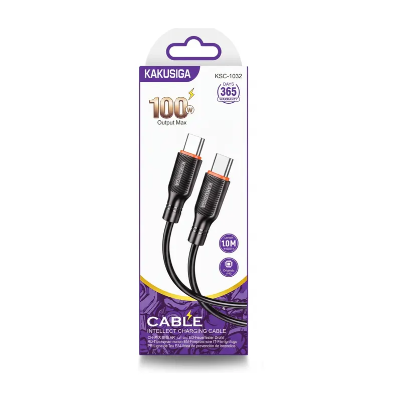 USB CABLE KAKUSIGA KSC-1032 TC-TC BLACK