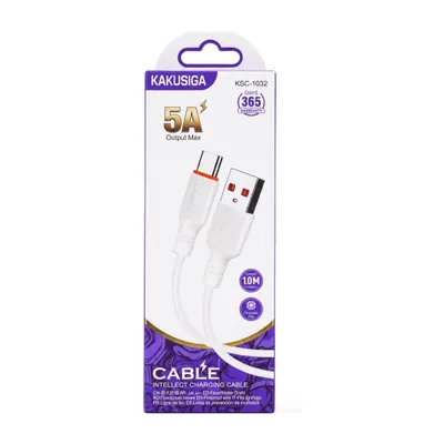 USB CABLE KAKUSIGA KSC-1032 TYPE-C WHITE