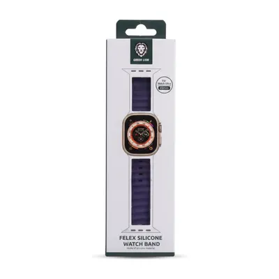 DUBAI REMESHOK 49mm GREEN FELEX SILICONE GNFLXSWS49PL PURPLE