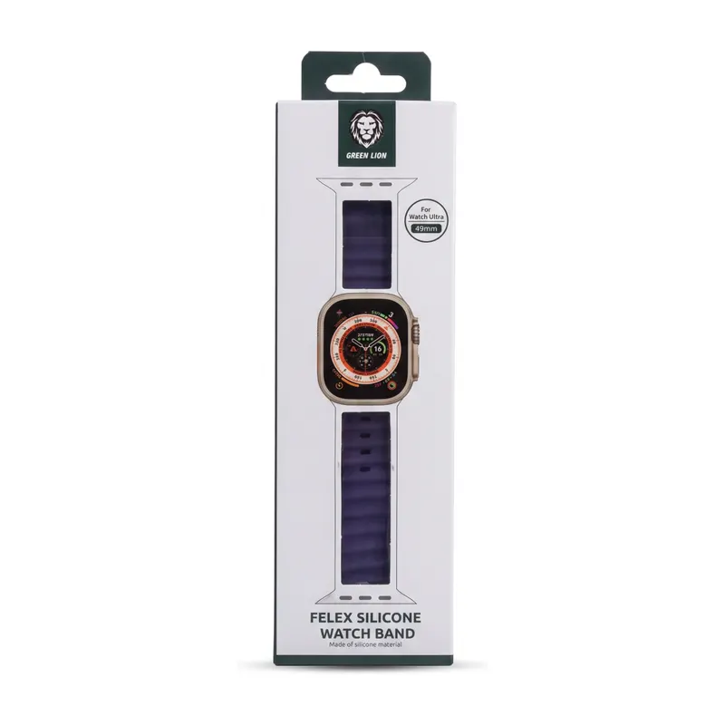 DUBAI REMESHOK 49mm GREEN FELEX SILICONE GNFLXSWS49PL PURPLE