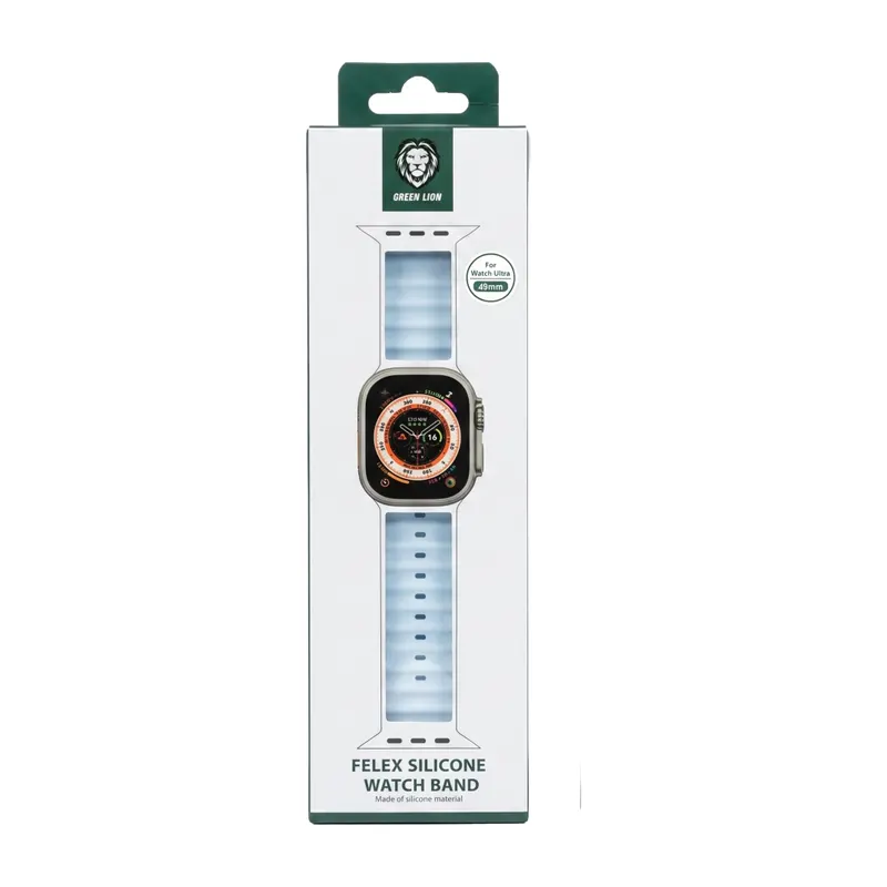 DUBAI REMESHOK 49mm GREEN FELEX SILICONE GNFLXSWS49BL BLUE