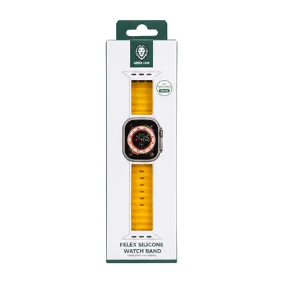 DUBAI REMESHOK 49mm GREEN FELEX SILICONE GNFLXSWS49YL YELLOW