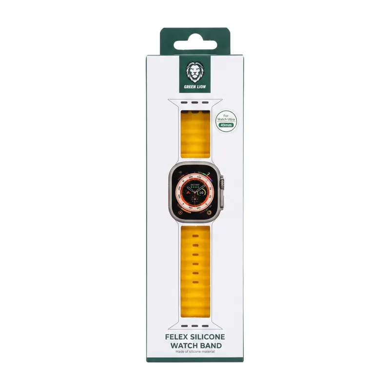 DUBAI REMESHOK 49mm GREEN FELEX SILICONE GNFLXSWS49YL YELLOW