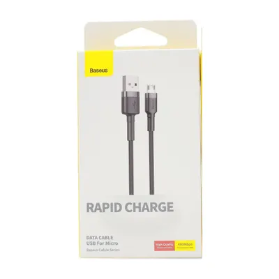 USB CABLE BASEUS CAMKLF-BG1 V8 GRAY+BLACK